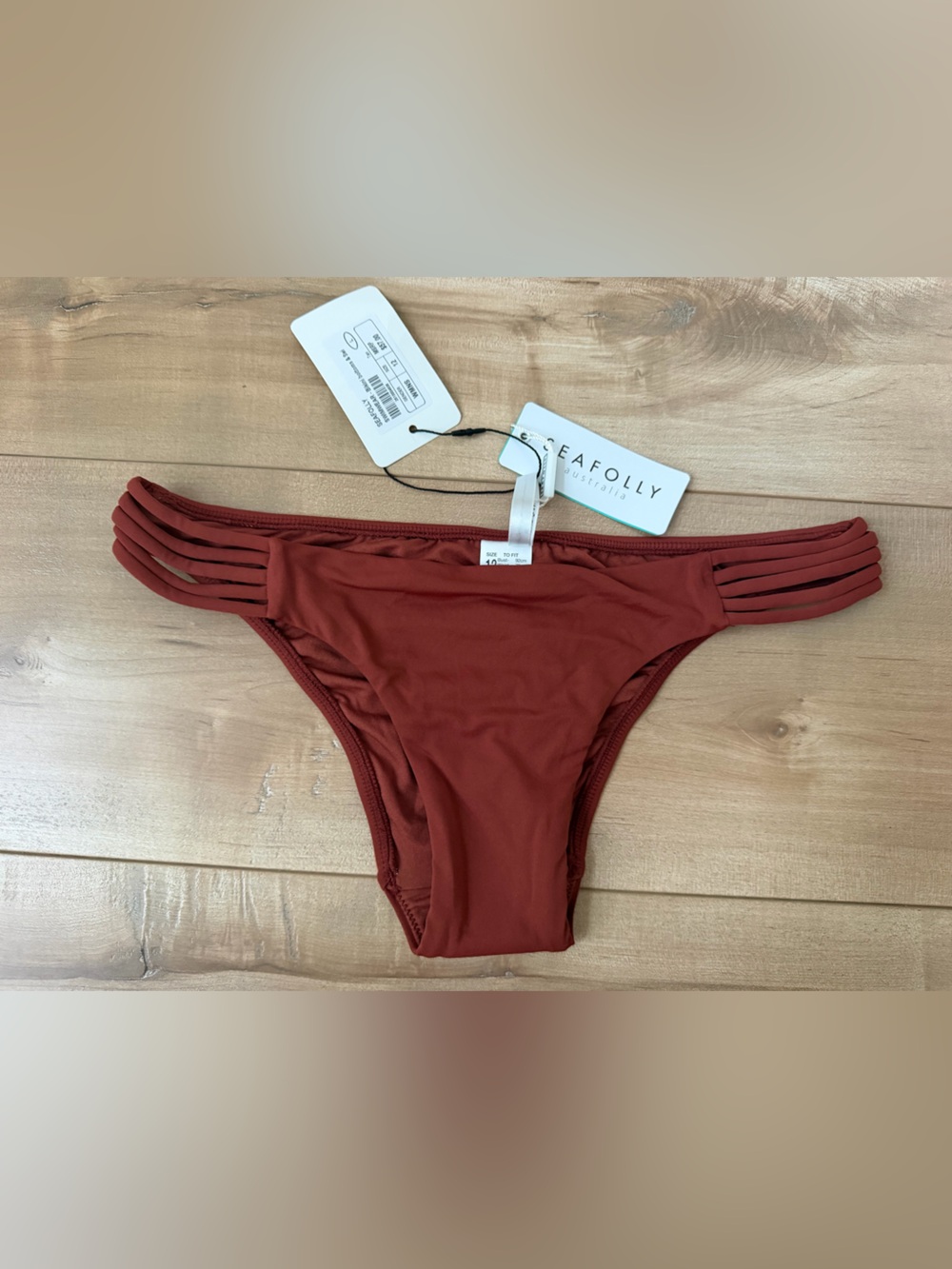 Seafolly Rust Multi-Strap Bikini Bottom